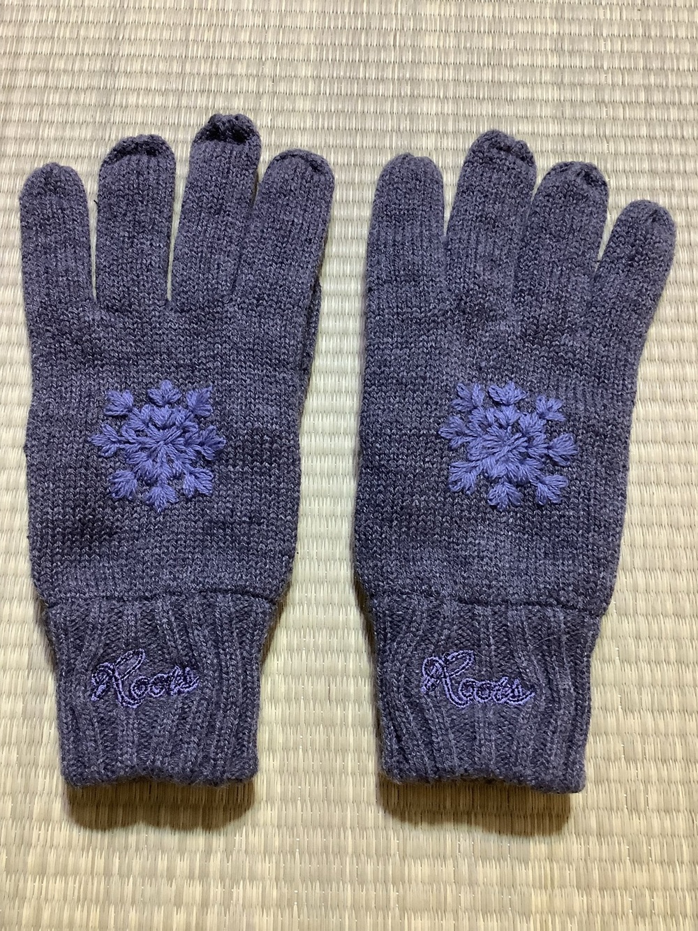Roots73 Embroidered Knit Fashion Gloves